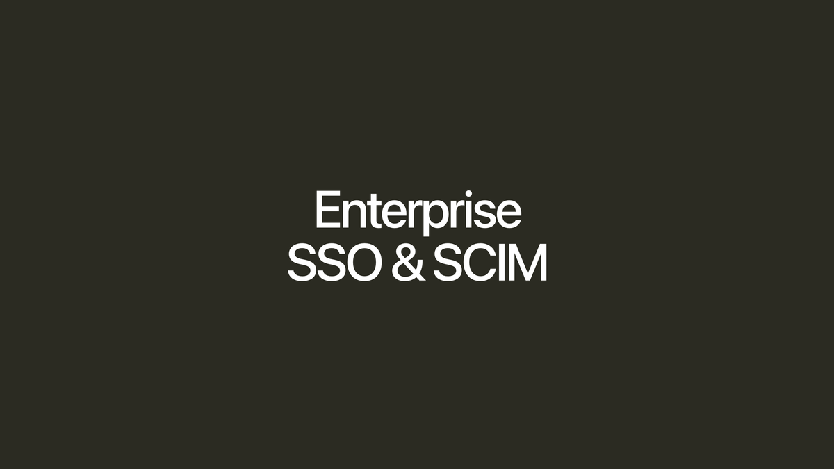 Enterprise SSO and SCIM with WorkOS