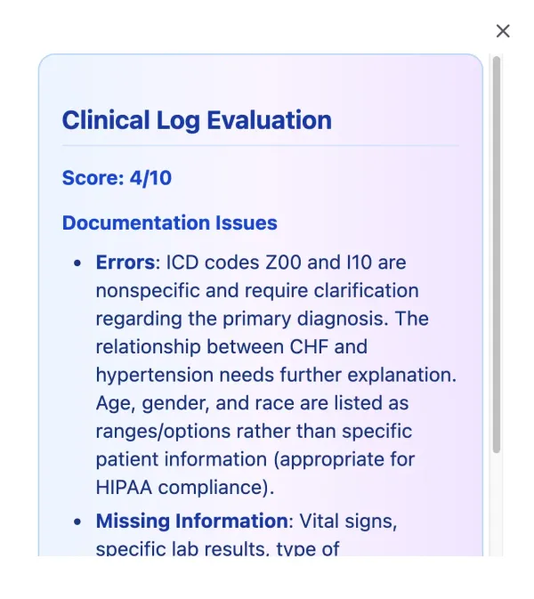 The Future of Feedback: How to Grade Clinical Notes with AI